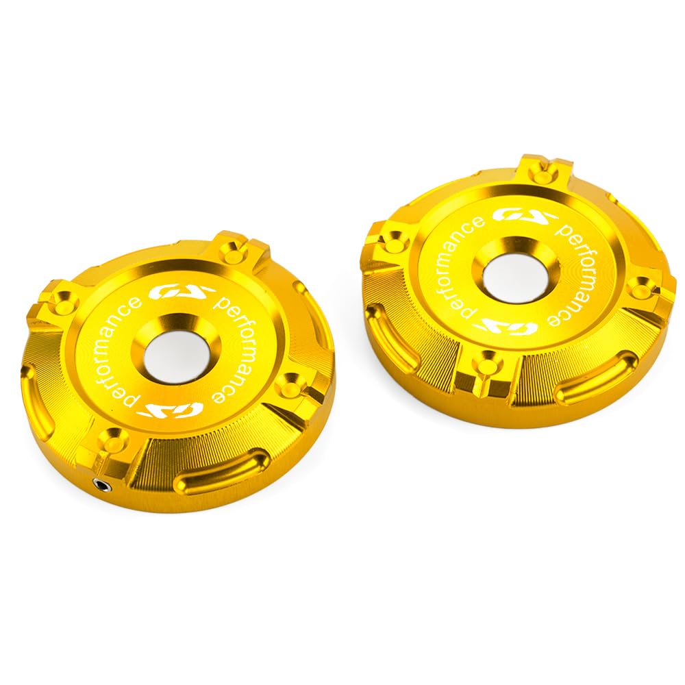 Lot de 2 pour R1300GS GS1300 R1300 GS R 1300GS Adventure ADV 2024 2025 2026 Accessoires moto Cache-amortisseurs décoratifs en aluminium Fourches avant R 1300 GS 1300gsa GSA (Or)