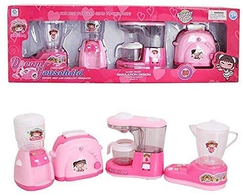 Trade Zone 4 In 1 Home Appliance Mini Household With Real Like Working Set Includes One Sewing Machine|One Washing Machine|One Vacuum Cleaner|& One Iron For Kids (B095GXW3GR) Amazon Price History, Amazon Price Tracker
