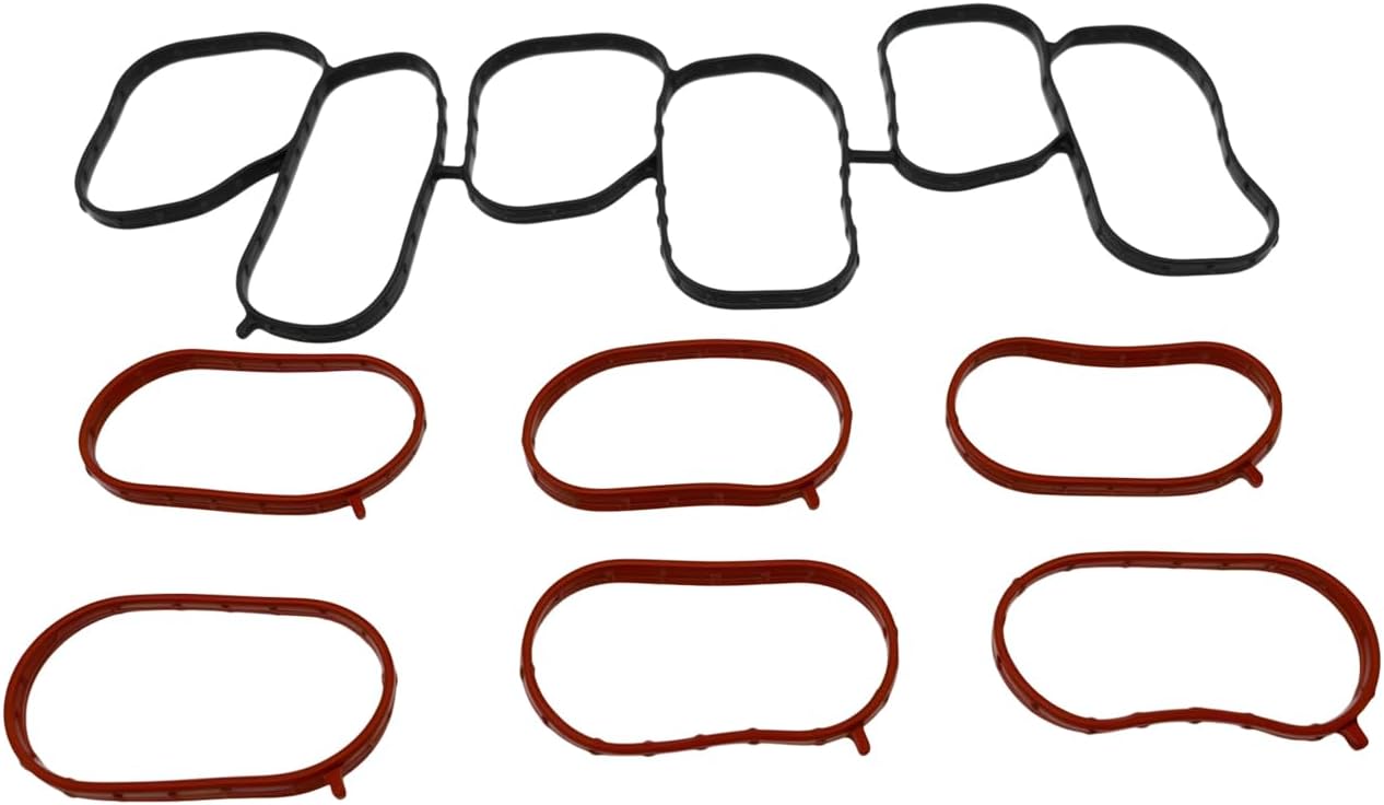 Intake Inlet Manifold Gasket Seal Upper and Lower 292153CFA1 282153CFA0 Compatible with Azera Palisade Santa Fe Cadenza Sedona So-rento Telluride