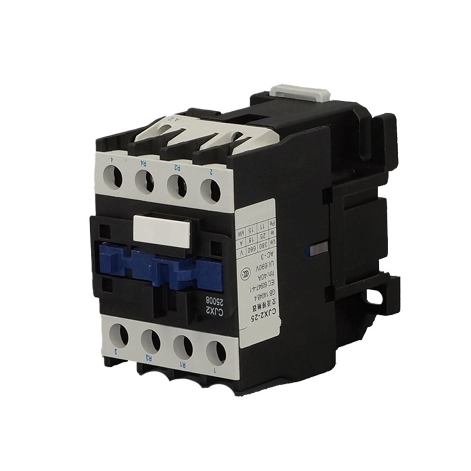 CJX2-25004 CJX2-25008 25A 4 pôles contacteur magnétique électrique 1 pièces (Color : 25004 4NO AC220V)