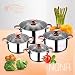 San Ignacio Premium Nona - Bateria de cocina de 4 piezas, acero...