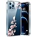 Produktbild Ciciber Handyhülle Kompatibel mit iPhone 12/12 Pro, Ultra Dünn Durchsichtige TPU-Silikon und Kratzern Hülle für iPhone 12/12 Pro, Cover Transparent mit Motiv Blumen Schützt vor Stößen Case (12pro-02)