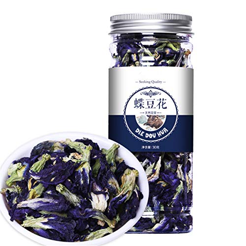 Chino Hierbas Té Flor Fruta Té Rosa Té Enlatado Seda Dorada Crisantemo Embotellado Nuevo Perfumado Té Cuidado de la salud Flores Té Comida verde saludable (Flor de mariposa 30g)