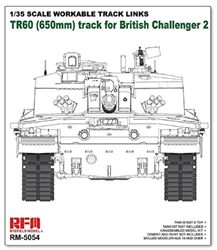 Chenilles Challenger 2 TR60 Rye Field Model moulage plastique haute précision