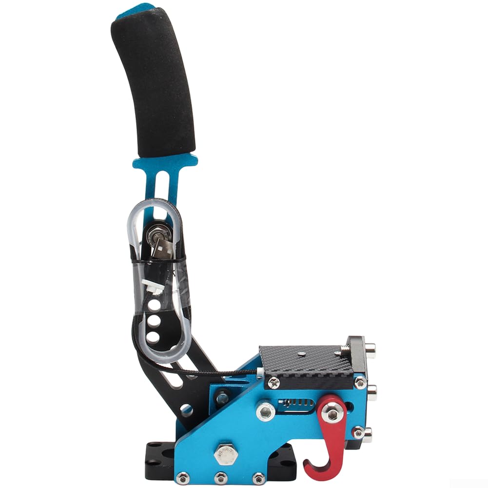 Sim Racing Frein à main USB PC Drift Brake avec tension réglable, levier en alliage d'aluminium pour Logitech G27 G29 G920, compatible avec Assetto pour CORSAs DiRT Rally Games (noir)