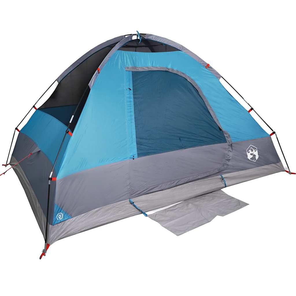 Genérico Tienda de campaña iglú para 4 Personas Impermeable Azul,Deportes,Actividades al Aire Libre,Camping y Senderismo,Tiendas de campaña-94778