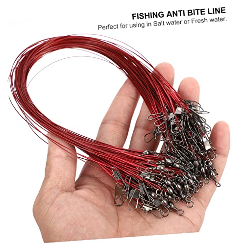 100 pcs Cable de Pesca Alta Resistencia con Giratorio de Acero miniatura 4