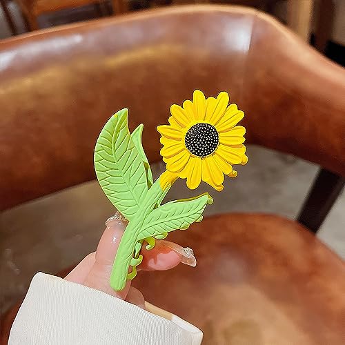 Pinzas de girasol antideslizantes accesorios de pelo mujer 3