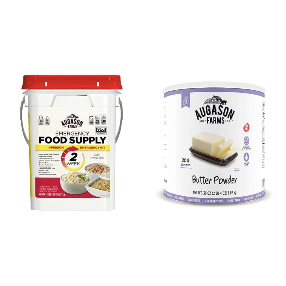 Augason Farms 2 Week 1 Person Emergency Food Supply (5-32202) 14 lb. : Everything Else