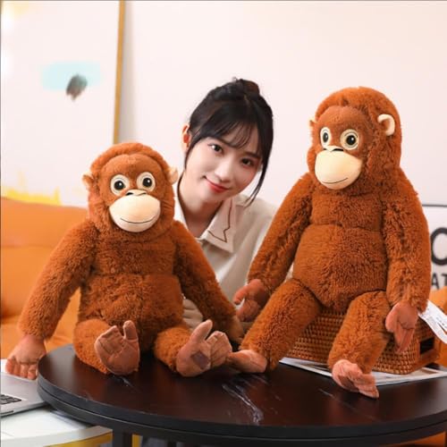 Djungelskog 90cm/36inch Orangutan, Gorilla Plush, Gorilla Stuffed Animal, Soft Plushies Pillow Gifts for Kids Girlfriend Birthday Christmas Day (36 inch)