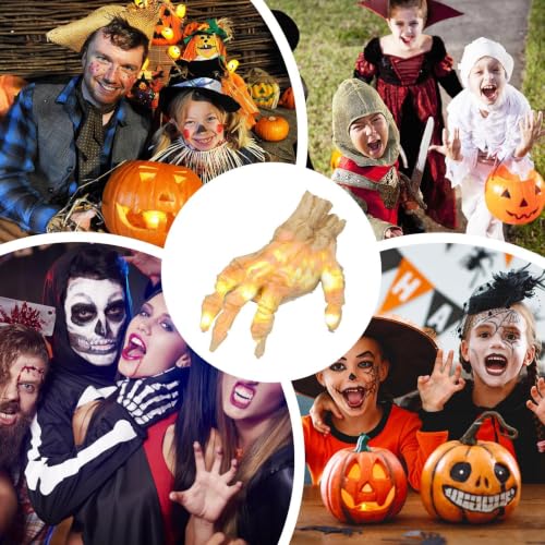 Manos de esqueleto de Halloween para decorar el jardín y el dormitorio de forma terrorífica 4