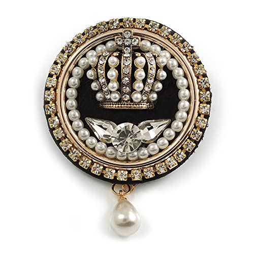 Broche victorienne en perles de cristal, le cadeau idéal pour fête des mères