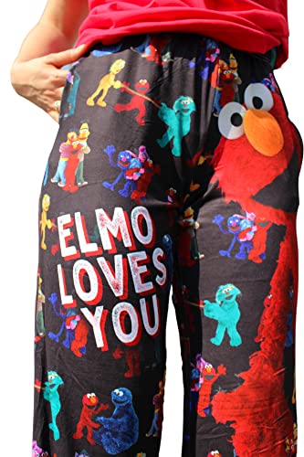 Image of BRIEF INSANITY Sesame Street Character Pajama Pants for Men & Women - Soft Loose-Fit Lounge Bottoms with Side Pockets
