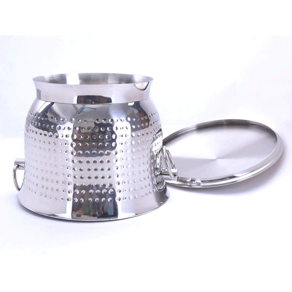 Cubeta​para Hielo, Cubo de Hielo Cubo de Hielo Grande de Acero Inoxidable con Tapa con asa Cubo de Hielo de Acero Inoxidable