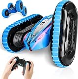 【2.4GHZ CONTROL REMOTO ANTI INTERFERENCIAS】 Con una frecuencia de control sin interferencias de 2.4GHz, auto de juguete de control remoto de alta velocidad de 4.5 mph (7KM / H), lo que permite que múltiples autos de acrobacias con control remoto realicen competencias de larga distancia de aproximadamente 100 pies. familia y amigos ¡Hora de jugar!