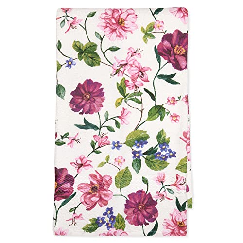 Cackleberry Home Floral Bath Towels For Bathroom Soft Absorbent Cotton Terry Print 27 X 54 Inches thumb #2