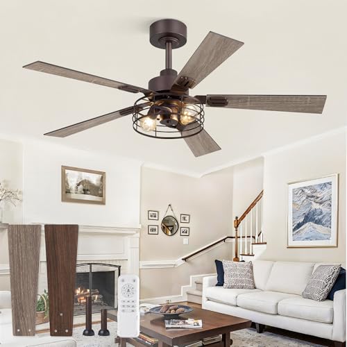Image of Fanbulous 48 Inch Farmhouse Rustic Ceiling Fan with Light & Remote