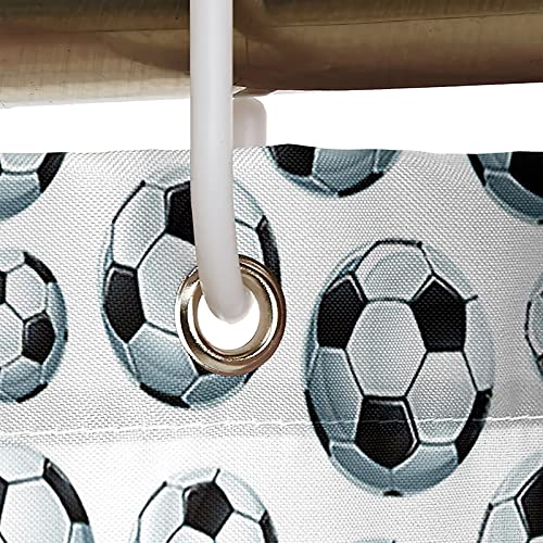 Rideau de douche imperméable KnSam 180x200 football polyester - 4