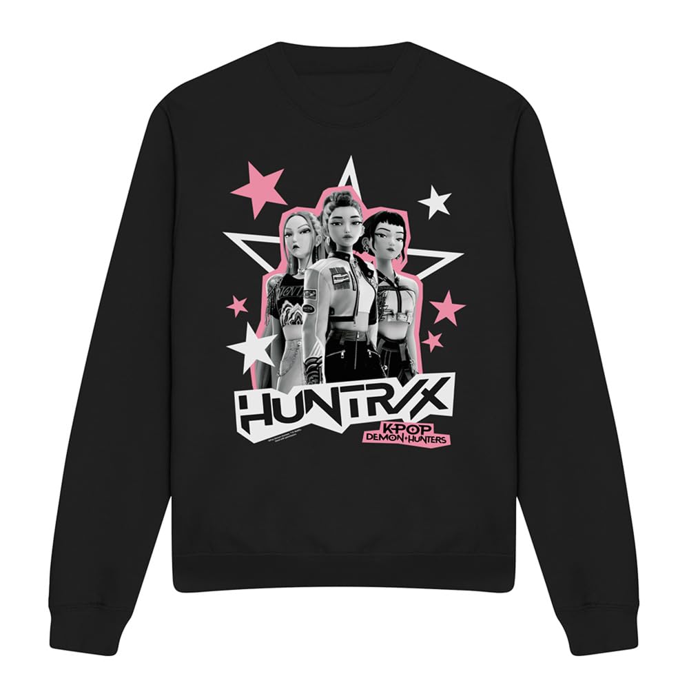 Netflix Kpop Demon Hunters Sweatshirt - Black - XL