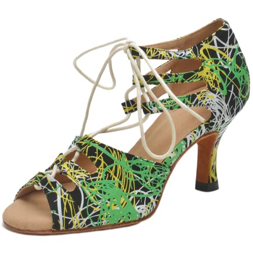 Chaussures de danse latine à lacets pour éviter les douleurs grâce au maintien du pied
