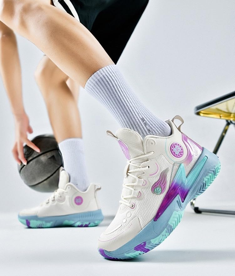 Buty do koszykówki unisex Siateczkowy materiał Oddychające, wygodne, trwałe buty treningu sportowego Buty spacerowe