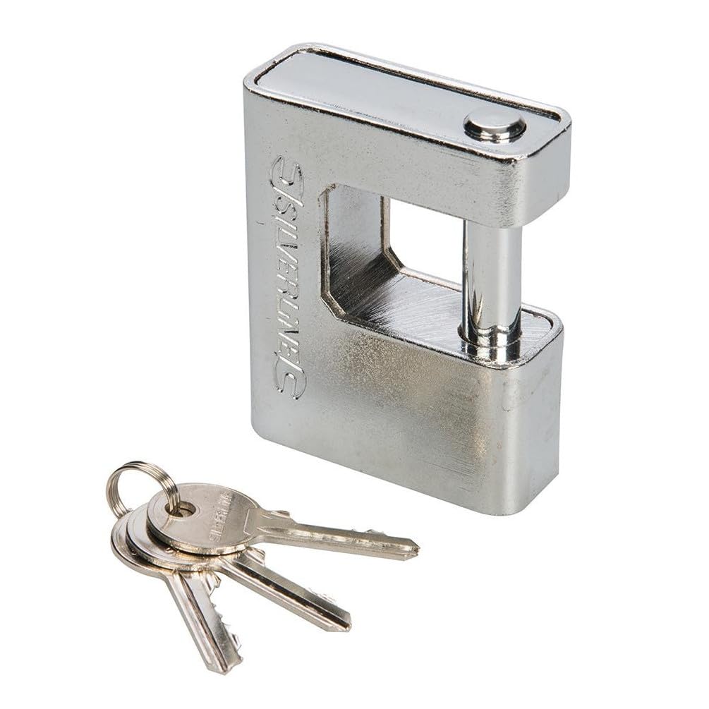 Silverline 380651 Gepanzertes Monoblock-Vorhängeschloss 80 mm