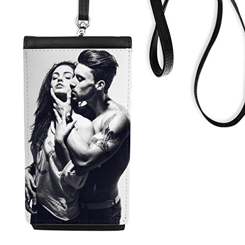 Porte-monnaie cadeau original : bourse en cuir suspendu smartphone motif tatouage