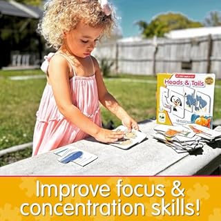 The Learning Journey: My First Match It! - Head and Tails - 15 Self-Correcting Animal Memory Matching Puzzles Games - Educational Activities for Learning - Preschoolers Age 2-5 - Award Winning Toys