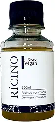 Óleo Vegetal de Rícino, Stex Vegan, 100% Natural e Puro | Crescimento Capilar e Cílios, Anti Rugas, Acne e Caspa (100mL Plástico)