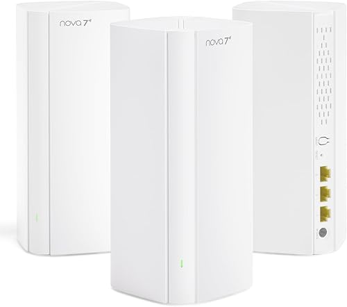 Tenda BE3600 Sistema WiFi de malla WiFi 7 de doble banda - 3 puertos Gigabit completos, soporta más de 160 dispositivos, VPN, MLO, 4K QAM, roaming disponible en Yaxa Costa Rica