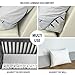EPHEDORA XL Triangle Bed Wedge Pillow for Headboard Gap (0-10