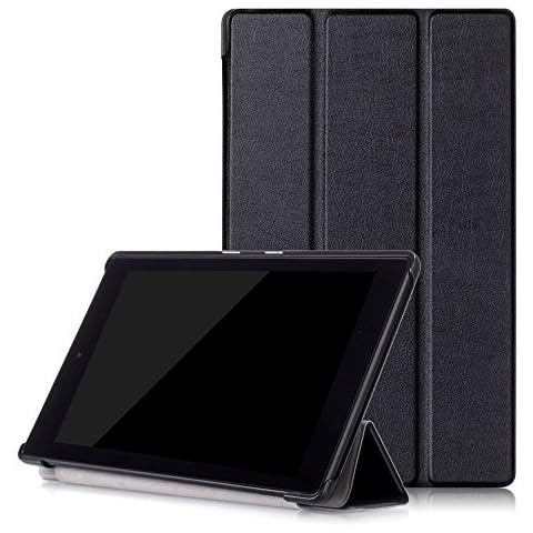 Cover for Amazon Fire HD8 (2016/2017/2018) 8.0 Inch Smart Slim Case Book Cover Stand Flip HD 8 (Black) NEW Cover