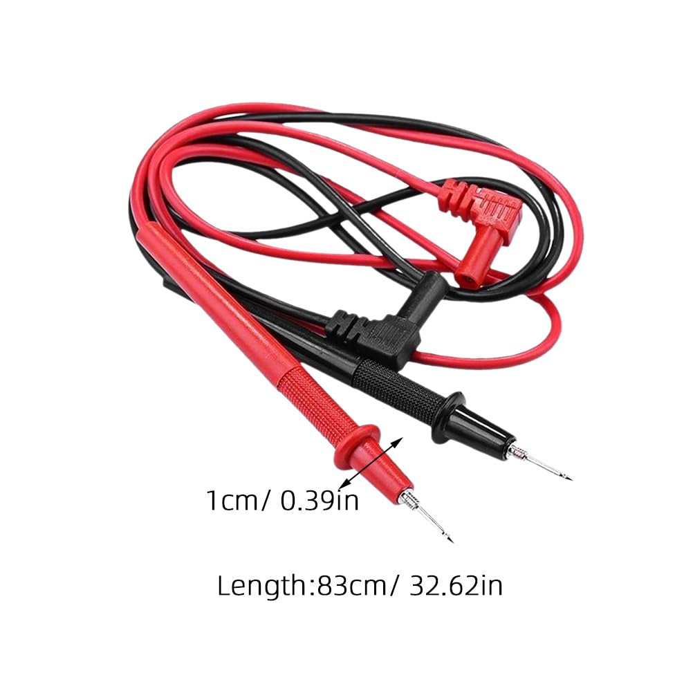 Hemobllo Universal Multimeter Test Pen Cable with Shrouded Probes 38.98In Automotive Electrical Testing Wire Compatible with Digital Multimeter 1000V 10A - Image 2