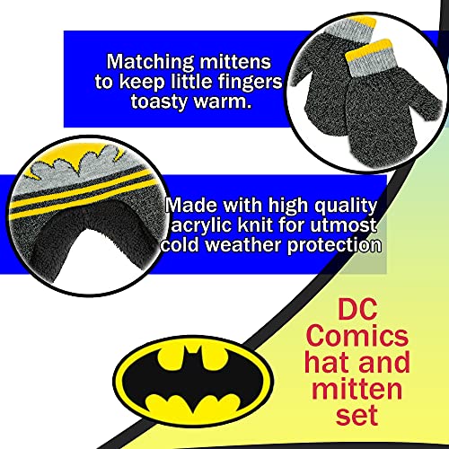 DC Comics Toddler Boys Batman Hat and Mitten Winter Set [4014]4