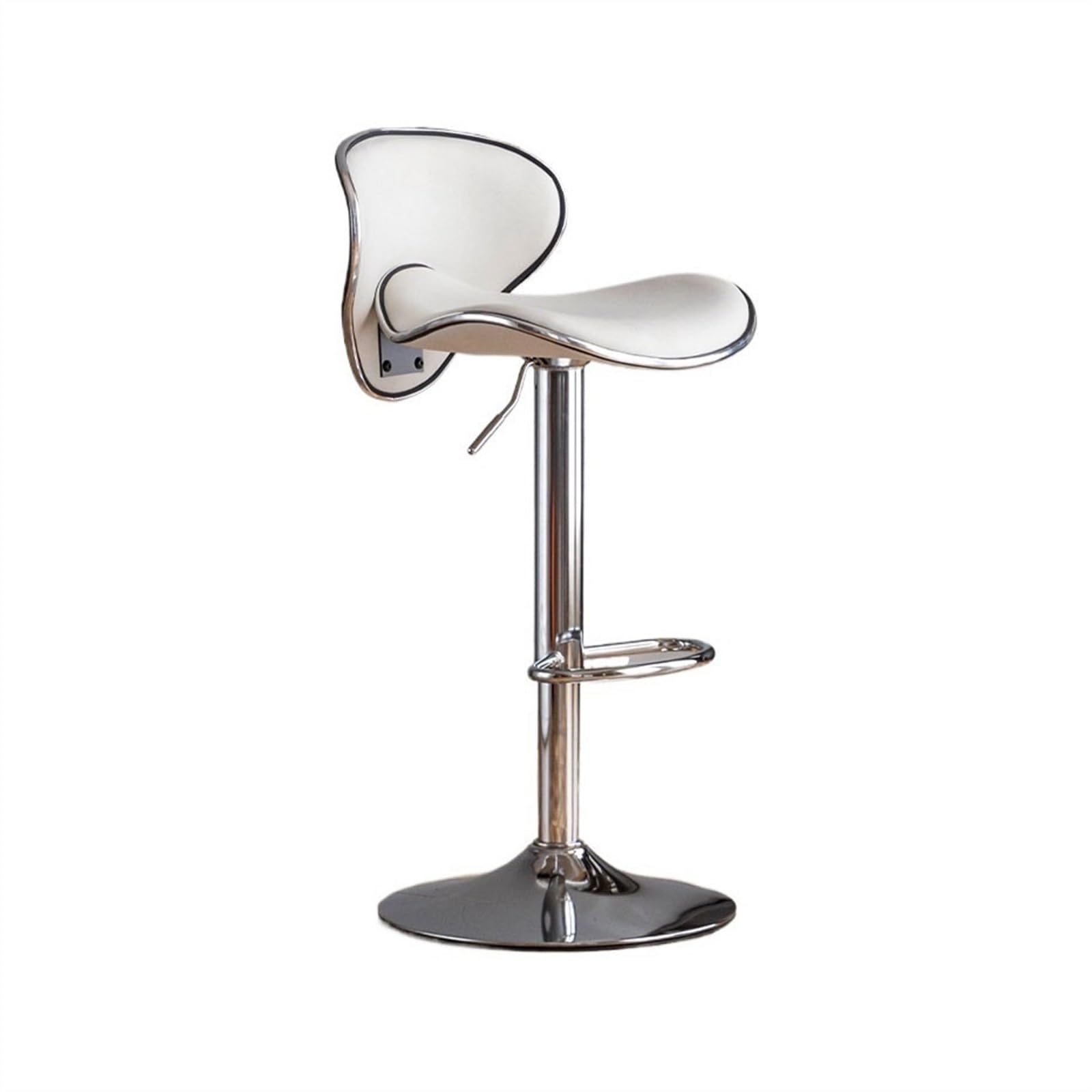 Eines F Home Bar Urniture Pu Leather High Stools Kitchen Island Counter Chairs Light Luxury Backrest European Bar Stools Liftable Bar Chair Counter Barstool(F)