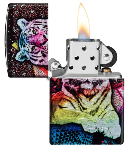 Encendedor Zippo Mystic Tiger Diseño Multicolor miniatura 4
