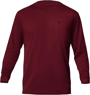 Mens Dry-Fit UPF 50+ Sun Shirt, Fishing Shirts for Men Long Sleeve, SPF Shirts for Men, Men's Rash Guard Shirts