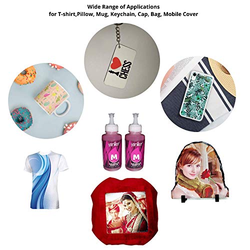 Yorkker® Sublimation Ink DXT SUB for Heat Transfer Printing on Mugs, Mobile Cases, Polyester T-Shirts etc Suitable for Epson Printers L800, L1800,... - Image 6