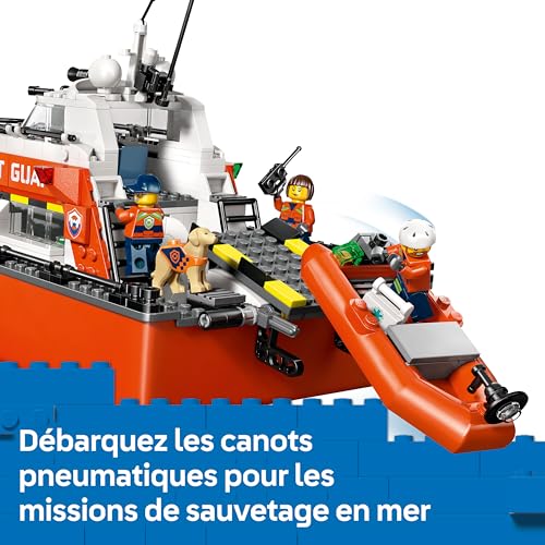 LEGO® City 60504 Le bateau de sauvetage et ’hélicoptère des garde côtes - vue 7