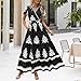 Womens 2025 Summer Fashion Boho Maxi Dress Flowy Short Sleeve Floral Dresses Holiday Dress Outfits Black