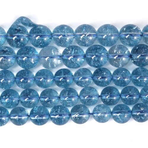 Cuentas de topacios de cuarzo natural de 10mm para hacer joyas y collares 4