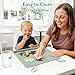 DZDOV Silicone Placemat for Toddler Eating: Wipe Clean & Roll Up in The Diaper Bag - Table Mat for Restaurant/Travel/On-The-Go