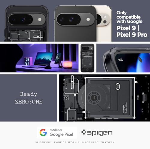 Image of Spigen Ultra Hybrid for Google Pixel 9 Pro Case, Pixel 9 Back Cover (2024) - TPU+Poly Carbonate｜Zero One