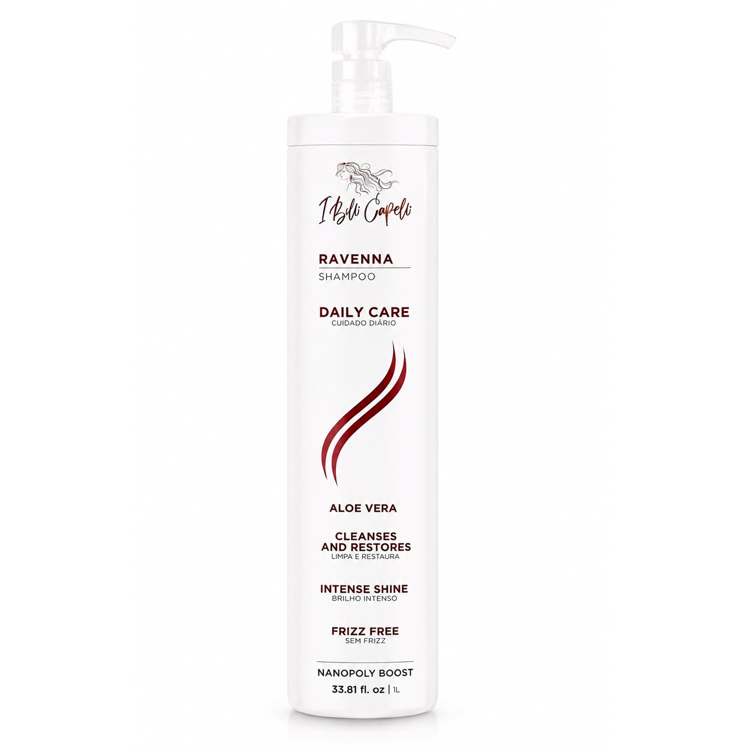 I Belli Capelli Ravenna Aloe Vera Hydration Shampoo – Senza Parabeni, Cura Quotidiana per Capelli Morbidi, Lucenti e Leggeri – Antirottura e Anticaduta (1L/33.8 fl.oz)