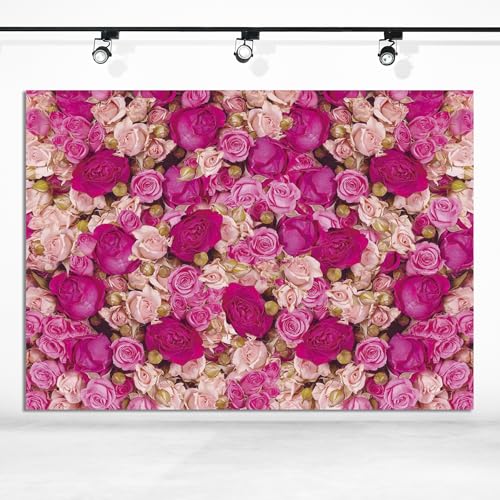 Fondo Fotográfico Rosas Rosadas 7x5 FT para Fotografía miniatura 5