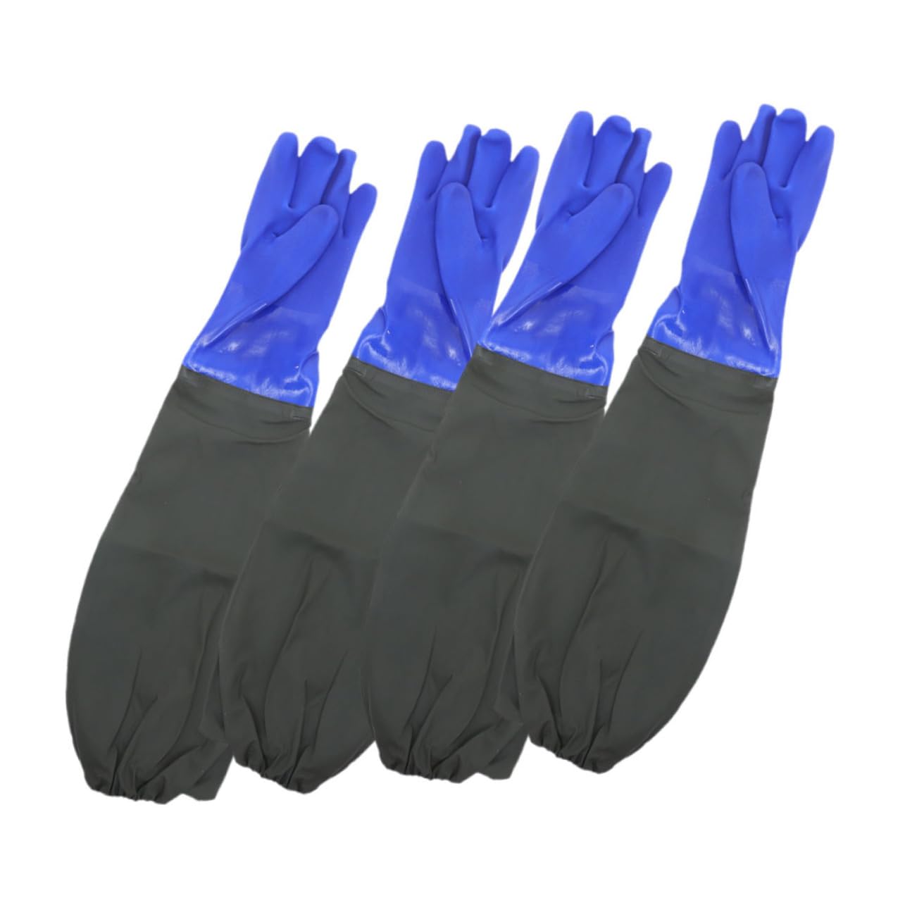 Veemoon 2pares Guantes De Goma Codo Impermeables y Resistentes Para Limpieza De Cocina Lavar Platos y Cuidado De Peceras Guantes Largos De Manga Para Uso Diario
