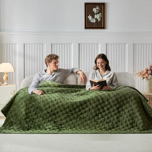 Olive Green Velvet Quilt  - image 4