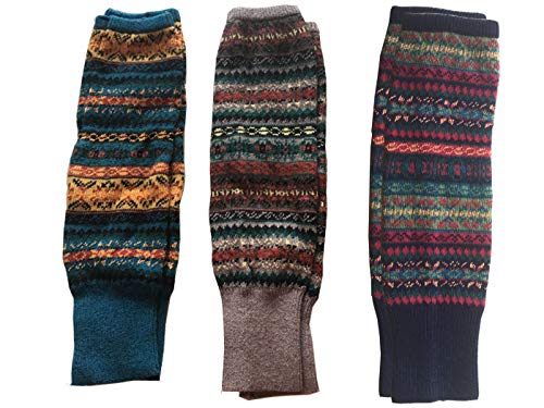 Image of Leg Warmers for Women Long Wool Boot Warmer Thick Warm Leg Warmers for Winter