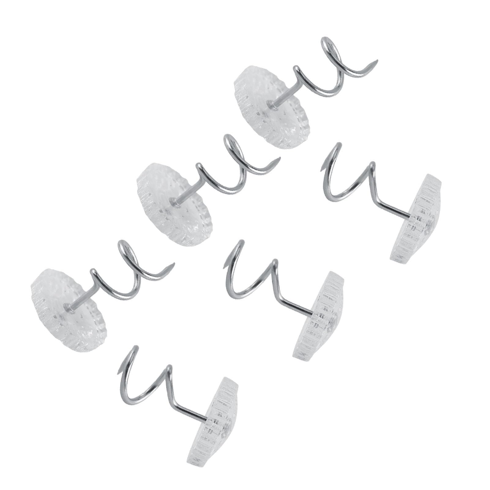 30 50pcs Upholstery Twist Pins Couch Chair Car Sofa Headliner Repair Loose Drapery Craft Clear Round 50pcs (50Pcs)