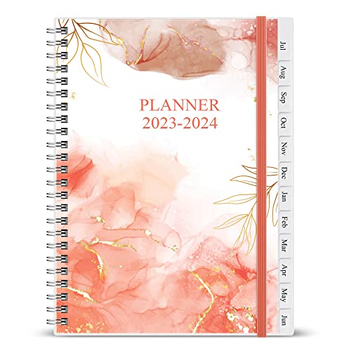 2023-2024 Weekly & Monthly Planner - 2023-2024 Planner & Organizer Notebook To Track Goals, Easy To Organize Your Daily Life, Medium 6.5" X 8.5", Rose #TOP4